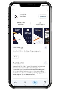 Das Bild zeigt einen Screenshot des Registrierungsprozesses zur digitalen Vermögensverwaltung